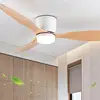 Modern Led Ceiling Fan Without Lights DC Motor 6 Speeds Timing Fans 20CM Low Floor Loft Remote Control Lux&vitae Fan With Lights 6