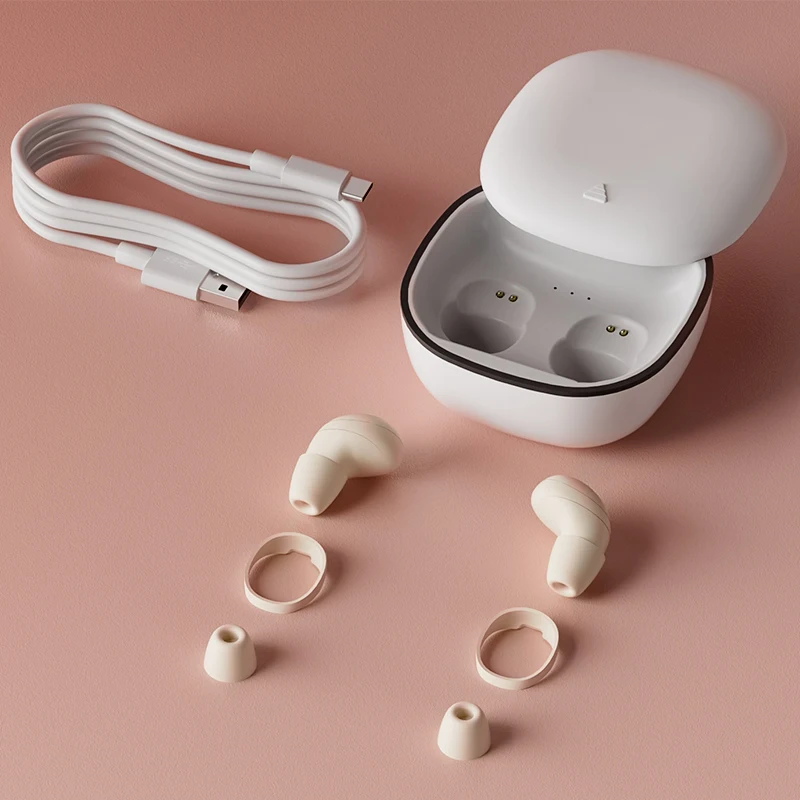 Asmr Dormir Fones de Ouvido sem Fio Ultra Leve Pequeno Mini Invisível Sono Bluetooth Fones de Ouvido In-ear Redução de Ruído Estéreo - Image 5