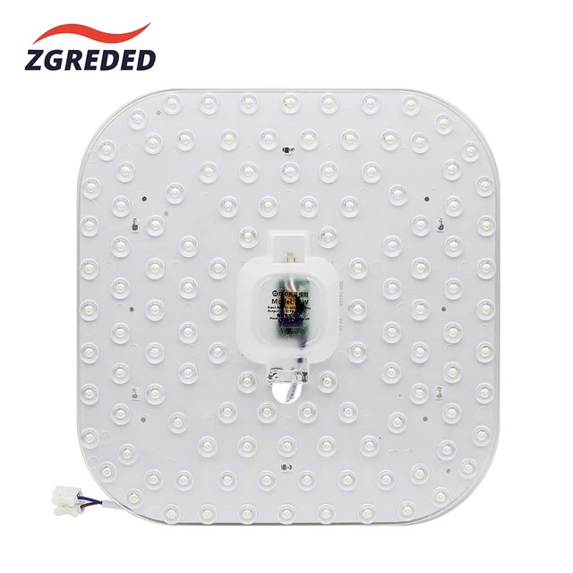 Led Ceiling Light Replacement Led Light Panel Squar Led Module Lamp Board 220V 12W 18W 24W 36W 72W 6500K For Round Ceiling Lamp