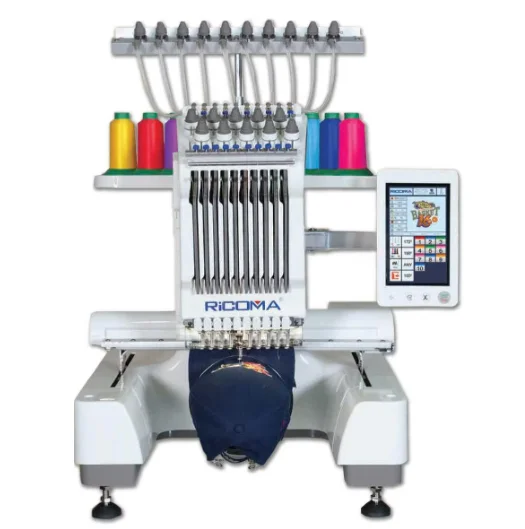 Embroidery machine complete package, 10 needle, original brand, new