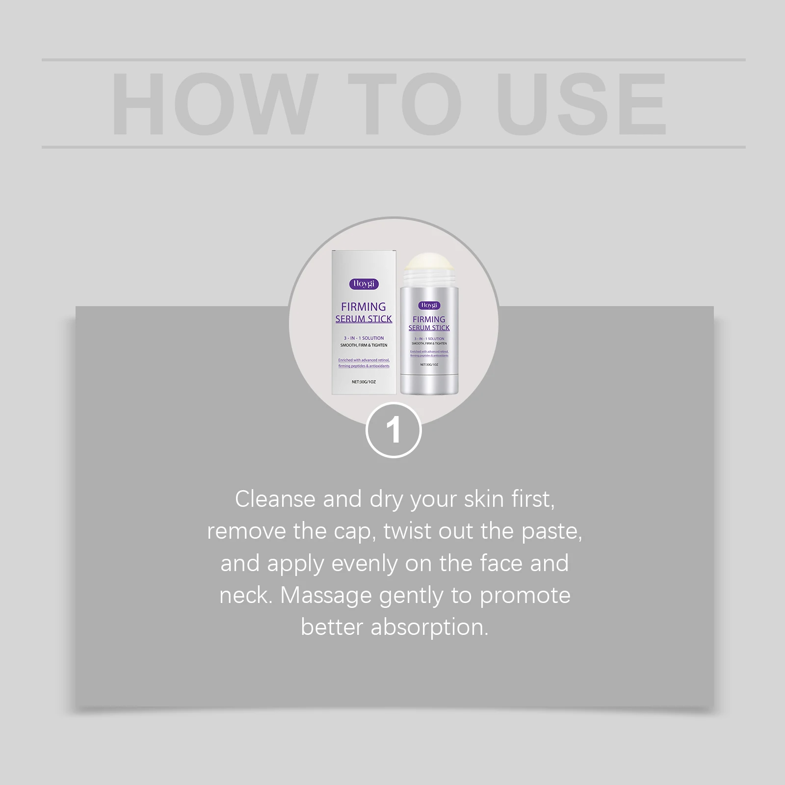 Hoygi Retinol Face Cream Stick Daily Moisturizing Enhance Skin Elasticity Improve Smoothness Nourishing Non-greasy Face Cream