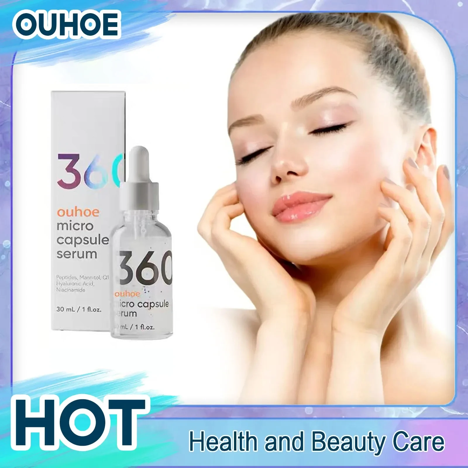 Anti Wrinkle Face Serum Hyaluronic Acid Anti Aging Shrink Pore Lifting Firming Whitening Spots Moisturizing Skin Care Products