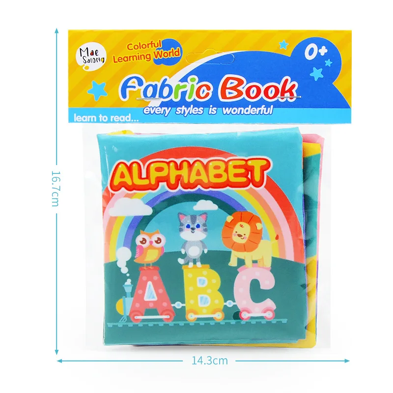 Washable Fabric Books Newborn Baby Educational Puzzle Cloth Book Kids Early Learning Develop Cognize Reading Kidsbook Infant Toy 4