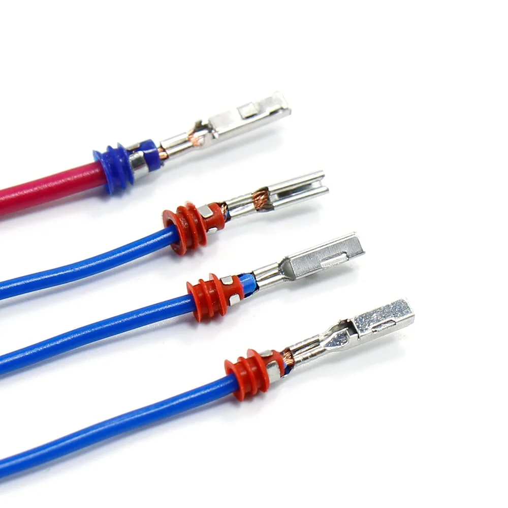 600PCS 1,8/2,2/2,8mm Auto Elektrische Terminal Anschlüsse Automotive Draht Pin Entfernung Kit Nicht Isolierte Männlich weiblich Crimp Pins – Detail 5