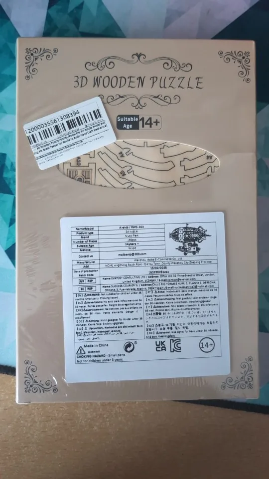 3D Wooden Airship Puzzle Kit for Adults – Mechanical Model Building Set photo review