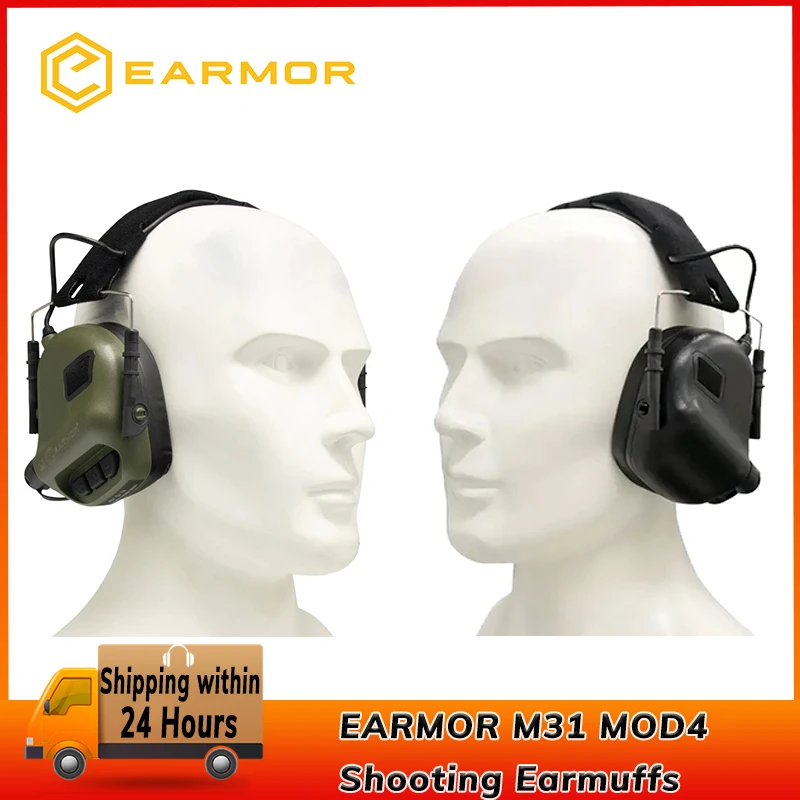 EARMOR M31 MOD4 Tactical Headset Anti Noise Headphones Military Aviation Communication Shooting Earphone