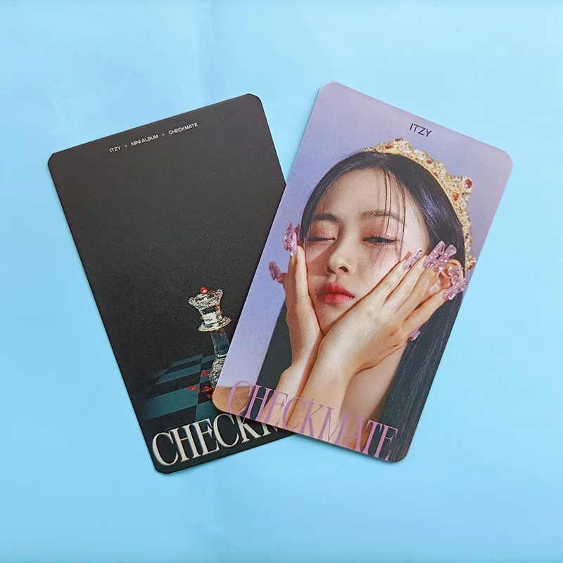 DYLLGL Kpop ITZY Photocard ITZY Lomo Card CHECKMATE New Album Photocard  ITZY Mini Photo Cards Fans Gift (Check Mate)