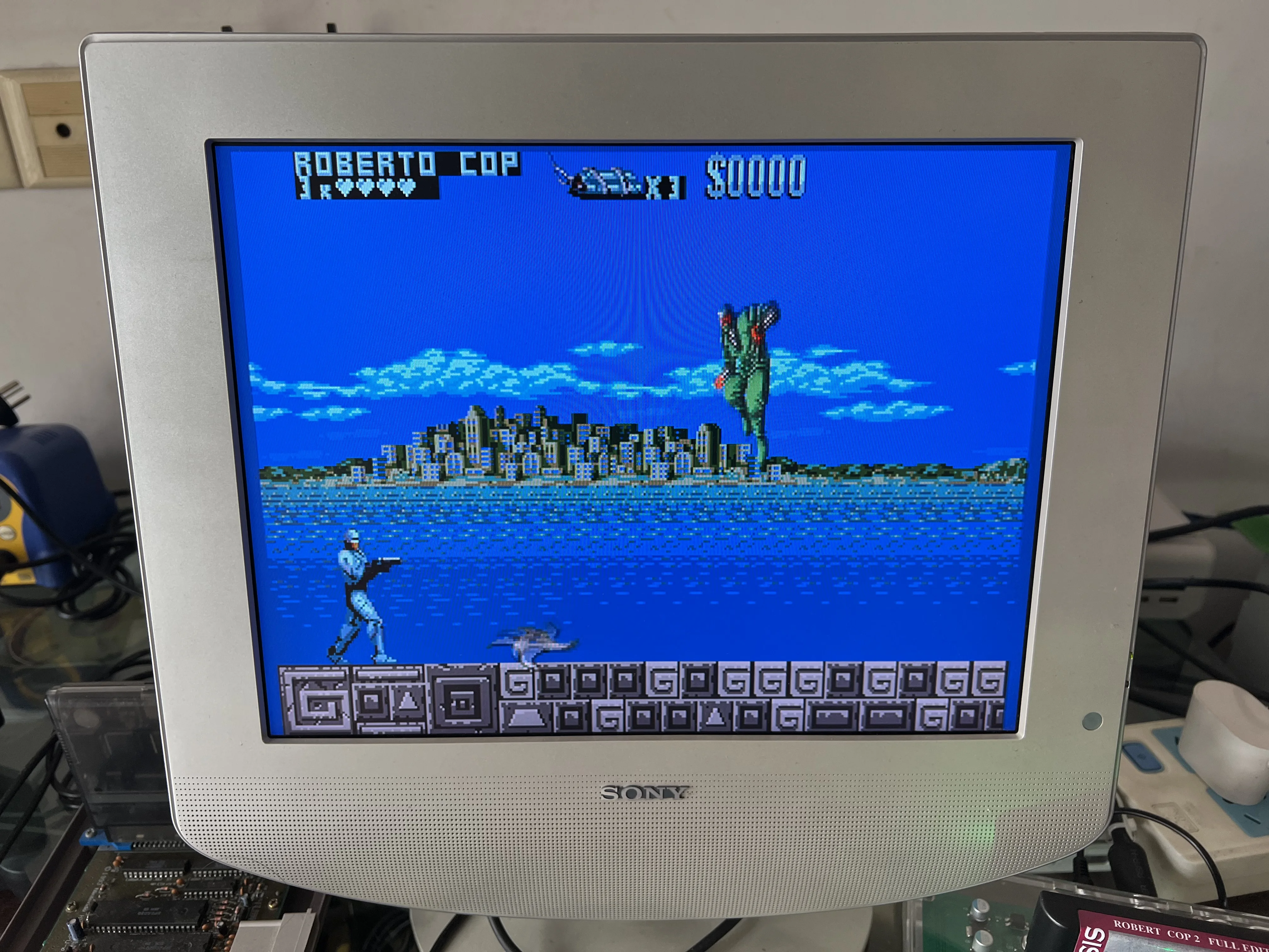 Mega Drive Robert Cop Cartas de Jogo Edição Completa Longplay 16bit - Image 3