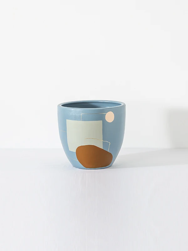 

EWP Saturn Ceramic Patterned Modern Handmade Special Design Ceramic Flowerpot