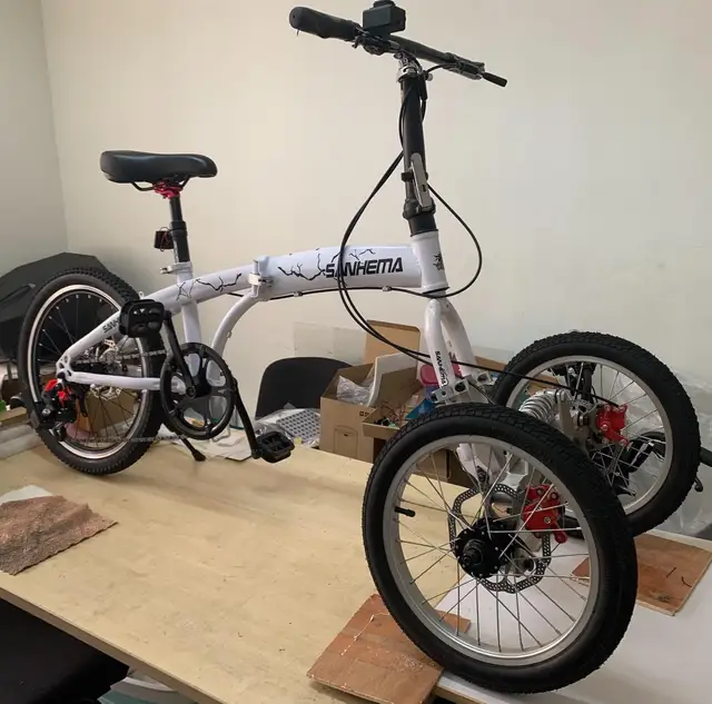 Bicycle Leaning Reverse Trike All Electric Tilting Trike Cheap