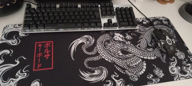Japanese Dragon Large XXL Gaming Mousepad 900x400 700x300 Speed
