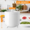 Hot Pot Electric, 2L Rapid Ramen Cooker for Dorm, Electric Pot for Cooking with Veggie Egg Steamer, Portable Nonstick Frying Pan 3