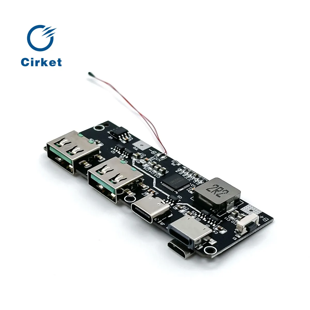 Cirket 22.5W Power Bank 5 porte bidirezionale ricarica rapida modulo di alimentazione Mobile circuito Kit scheda madre fai da te QC4 + PD3.0