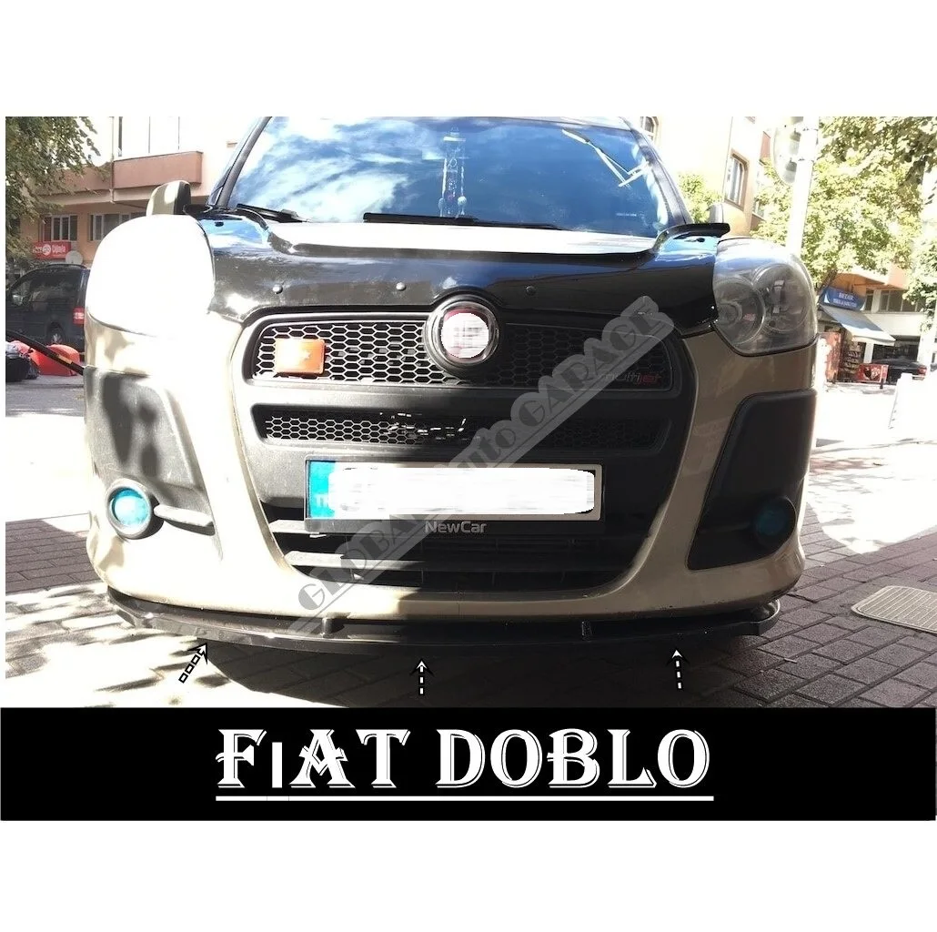 

Накладка на передний бампер для fесли Doblo 2005-2020 пианино глянцевый черный разделитель диффузор универсальный спойлер бампер брызговики