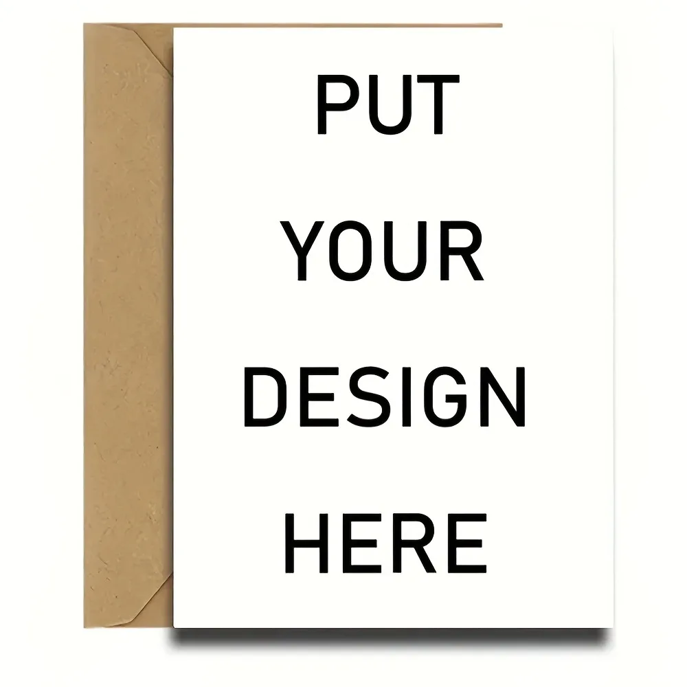 Personalized Photo Greeting Cards with Custom Text – A Unique Gift in Multiple Sizes