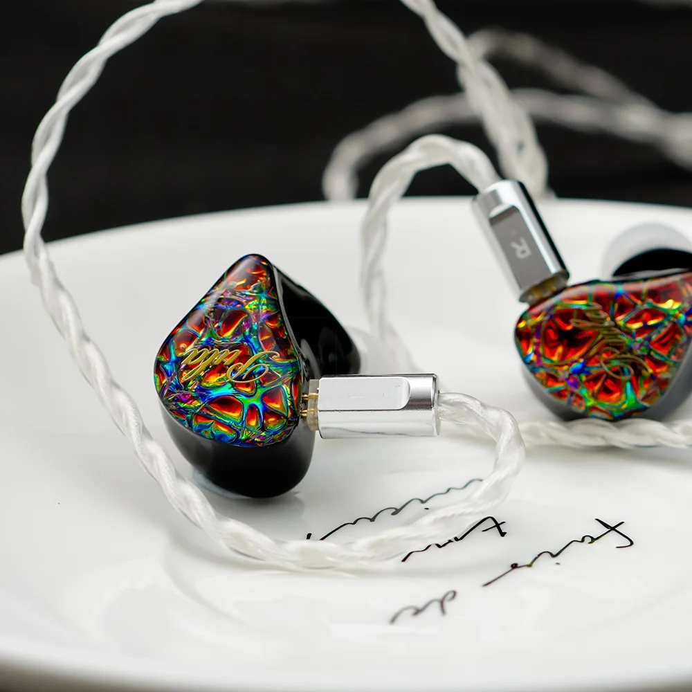 PULA PA02 HiFi Earphone 1DD+4BA Hybrid In-Ear Monitors Hi-Res Music Studio Wired Hybrid driver Earphones with 0.78mm 2-Pin Cable 3