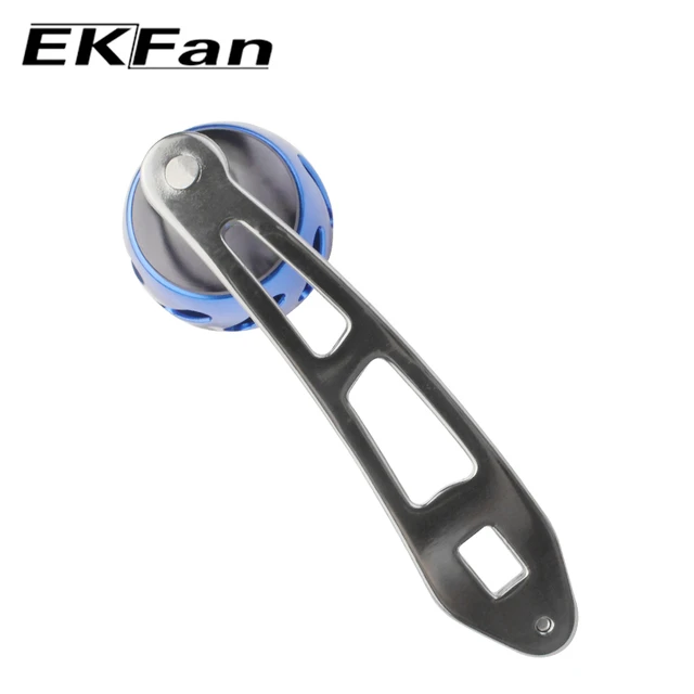 Ekfan Aluminum Alloy Fishing Reel Handle Length 100mm Diameter 32mm Hole  8x5mm For Daiwa Baitcast reel