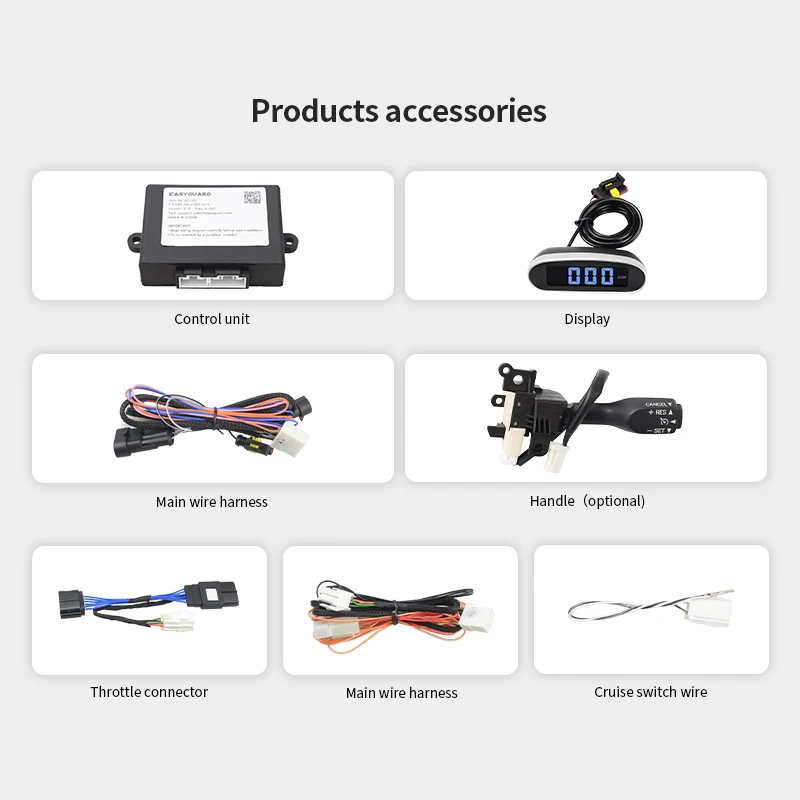 EASYGUARD Cruise speed Control kit Toyota Hilux Hilux Revo Fortuner Innova Rush Hiace Land cruiser Prado 06-22