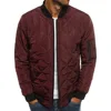 2022 new Men's Fashion Classic Zipper Men's Jacket Versatile Men's Winter Jacket Coat Men's Loose Rhombus Cotton Padded Clothes 6