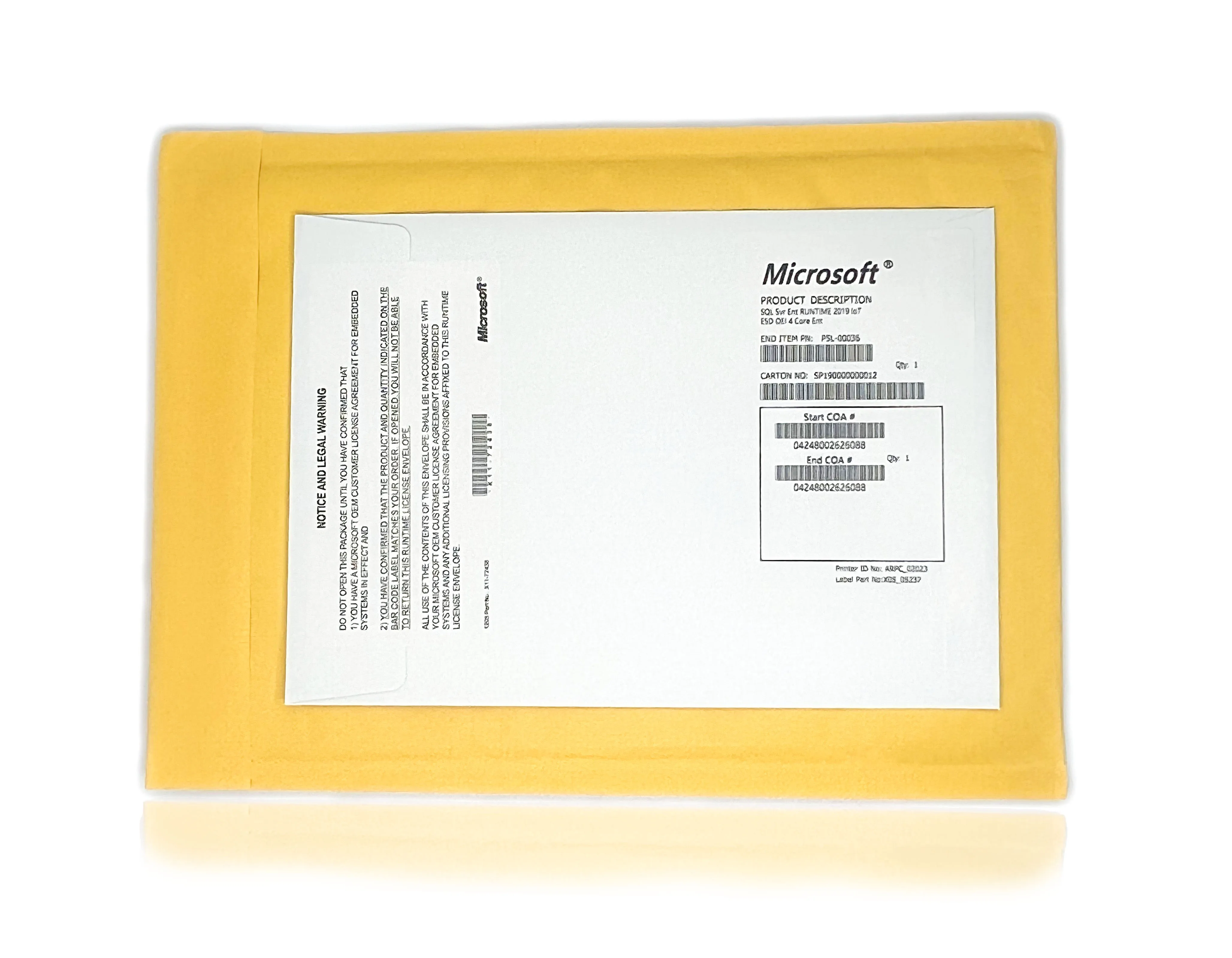 Microsoft SQL Server Enterprise 2019 IoT - 4 Core License with DVD Description Image.This Product Can Be Found With The Tag Names Computer Office, Server enterprise