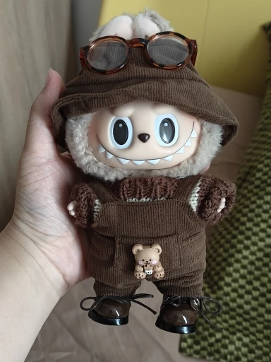 Labubu V1/V2 Doll Clothes: 15/17CM Macaron-Themed Outfit Set with Hair Accessories photo review