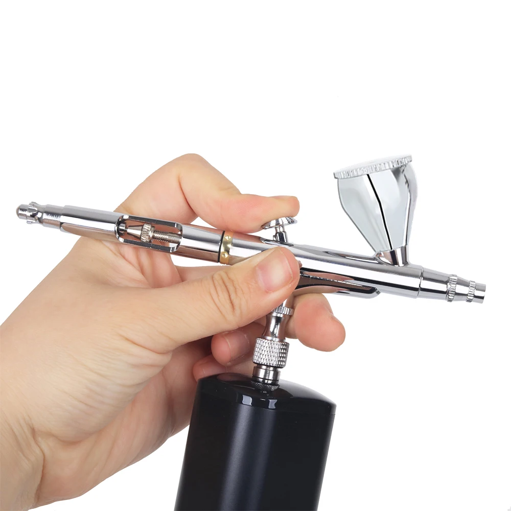 Airbrush Compressor New Battery Replaceable Aerografo Integrated Mini Airbrush Barber Makeup Air Brush With Dual Action Gun Wireless