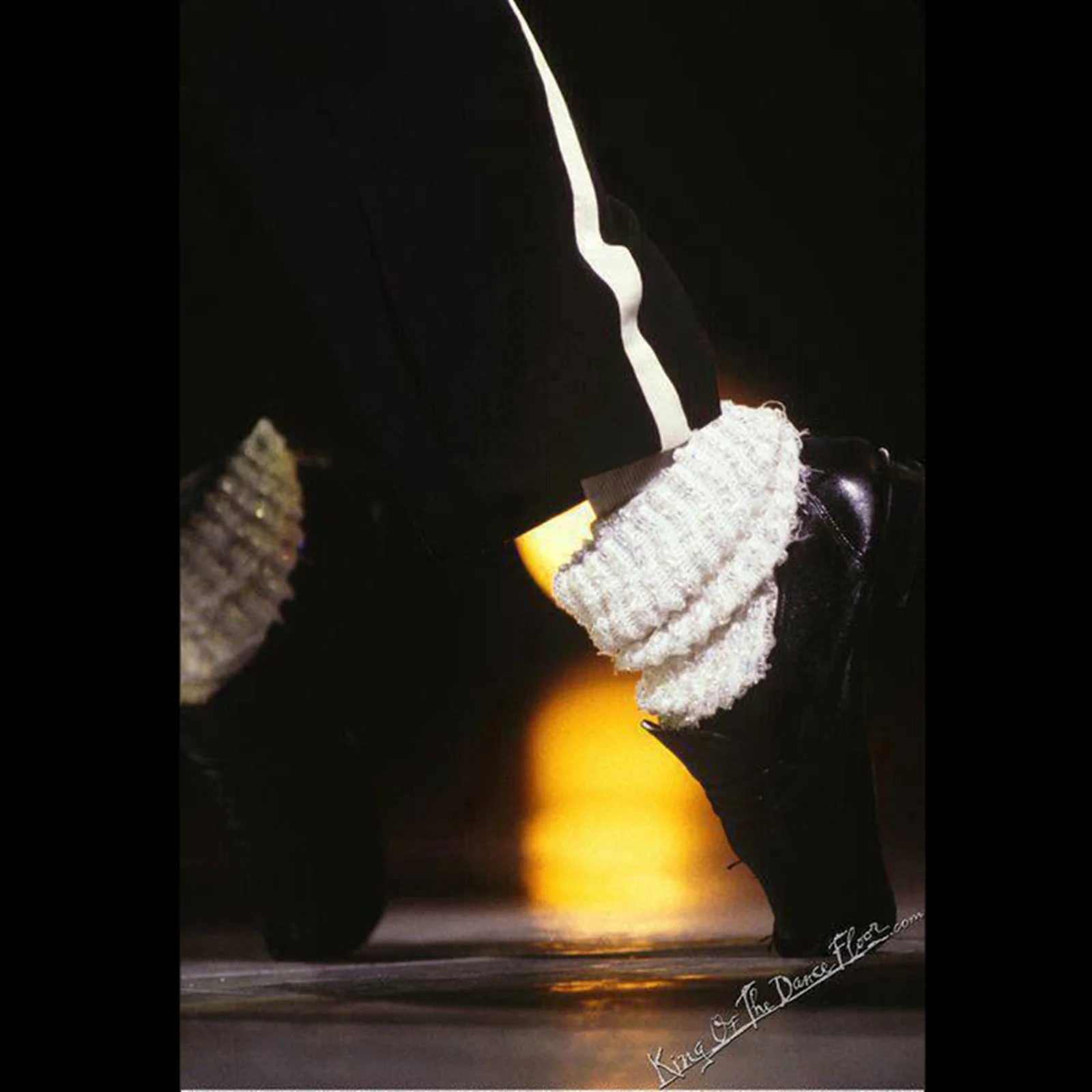 Michael Classic Collection Moonwalk Dancing shoes Cover Handmade White Socks Party Hallowmas Gift