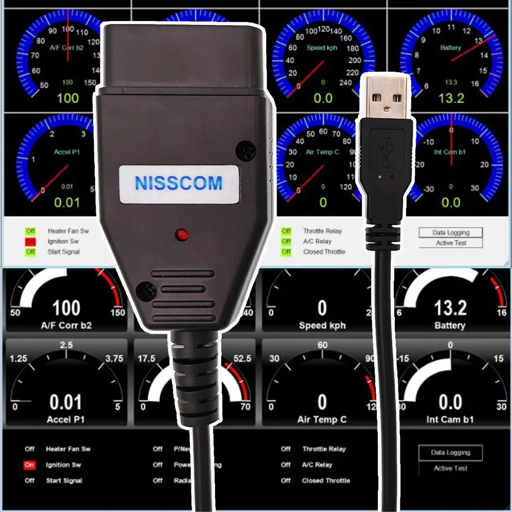 ITCARDIAG NISSCOM per Nissan & Infiniti OBD2 strumento diagnostico per ECM BCM TCM ABS SRS Immobiliser chiave angolo di sterzo sensore Reset - Image 3