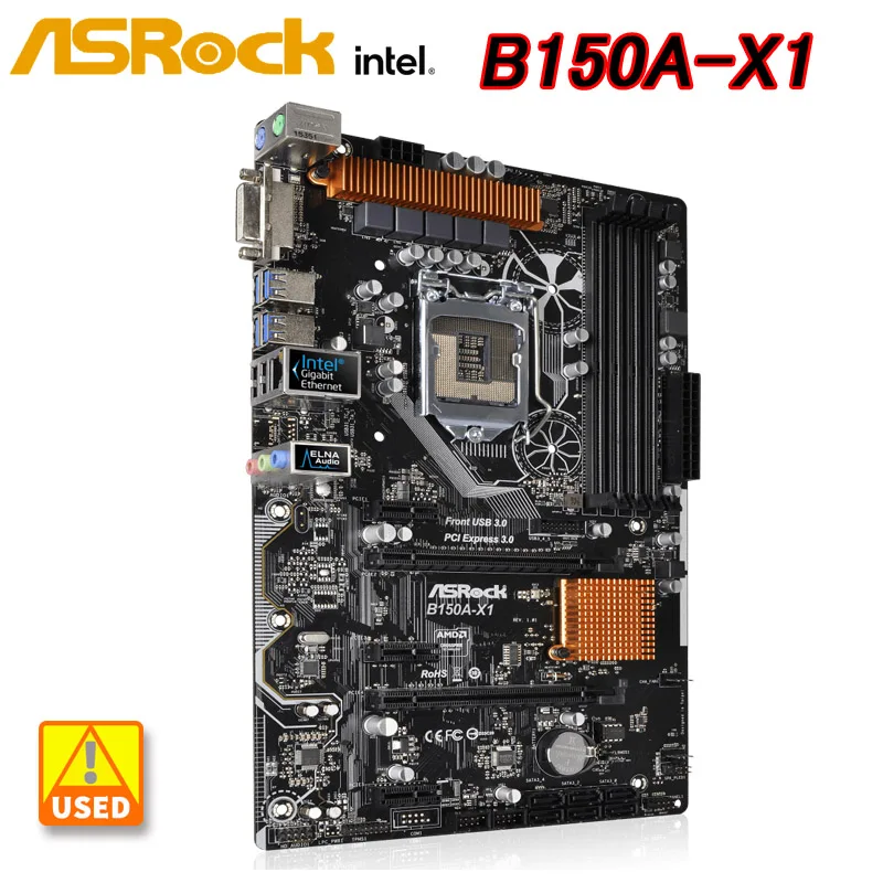Intel B150 1151 Motherboard ASRock B150AX1 Motherboard DDR4 64GB PCIE 3.0 SATA III USB3.0 ATX