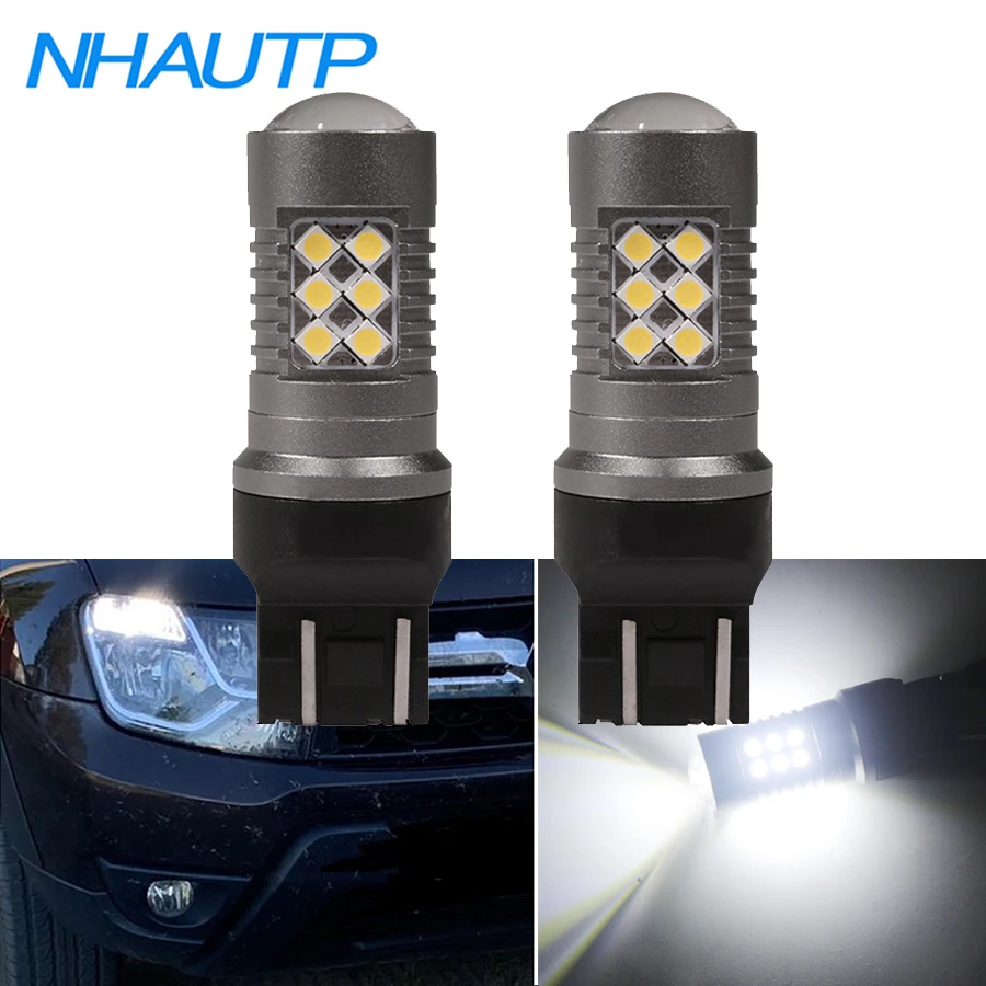 

2 шт., лампы для дневных ходовых огней T20 7443 W21/5W