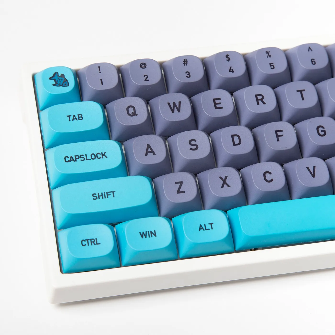 125 Tapogat Kék szín Cica aranyos XDA Kulcskarika keycap Nemesítés PBT DIY Szokás Gépi Kulcskarika keycaps MX Vasúti váltó Anna Menő 2 GK61 RK61