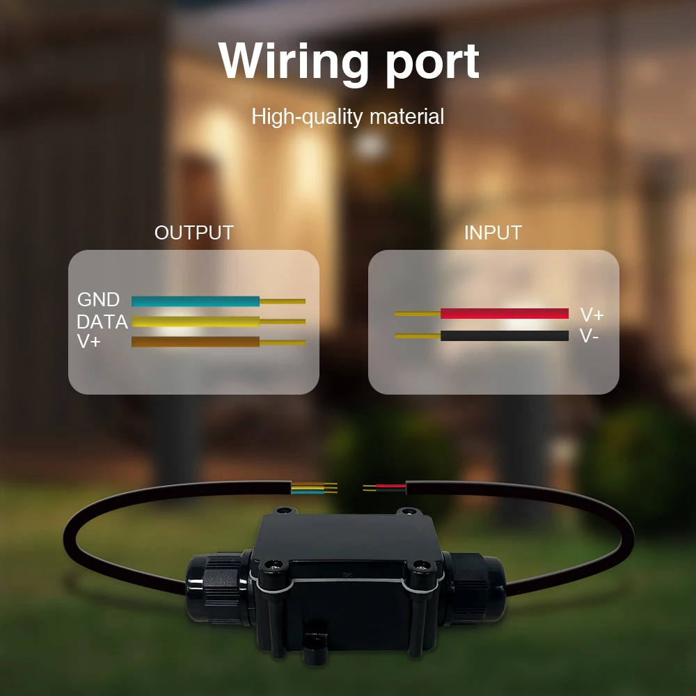 รูปสินค้า คอนโทรลเลอร์ไฟ LED กลางแจ้ง WiFi ควบคุมได้แบบไดนามิก IP65