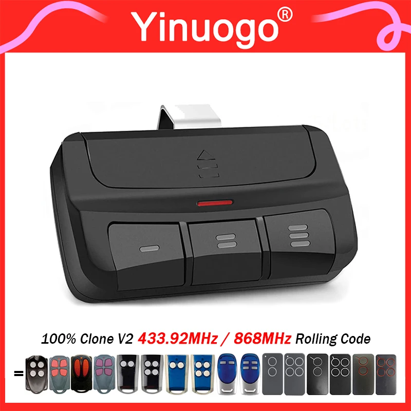 Для V2 PHOX PHOX2 PHOX4 гаражный пульт дистанционного управления 868 МГц 433,92 МГц V2 PHOENIX PHOENIX2 PHOENIX4 HANDY TXC TRC TSC открыватель гаражных ворот