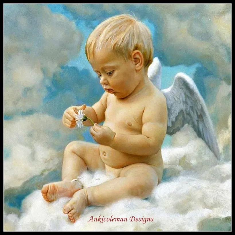 

Набор для вышивки крестиком Angel Baby, «сделай сам», рукоделие, вышивка крестиком 14 карат, наборы для вышивки крестиком DMC, цвет