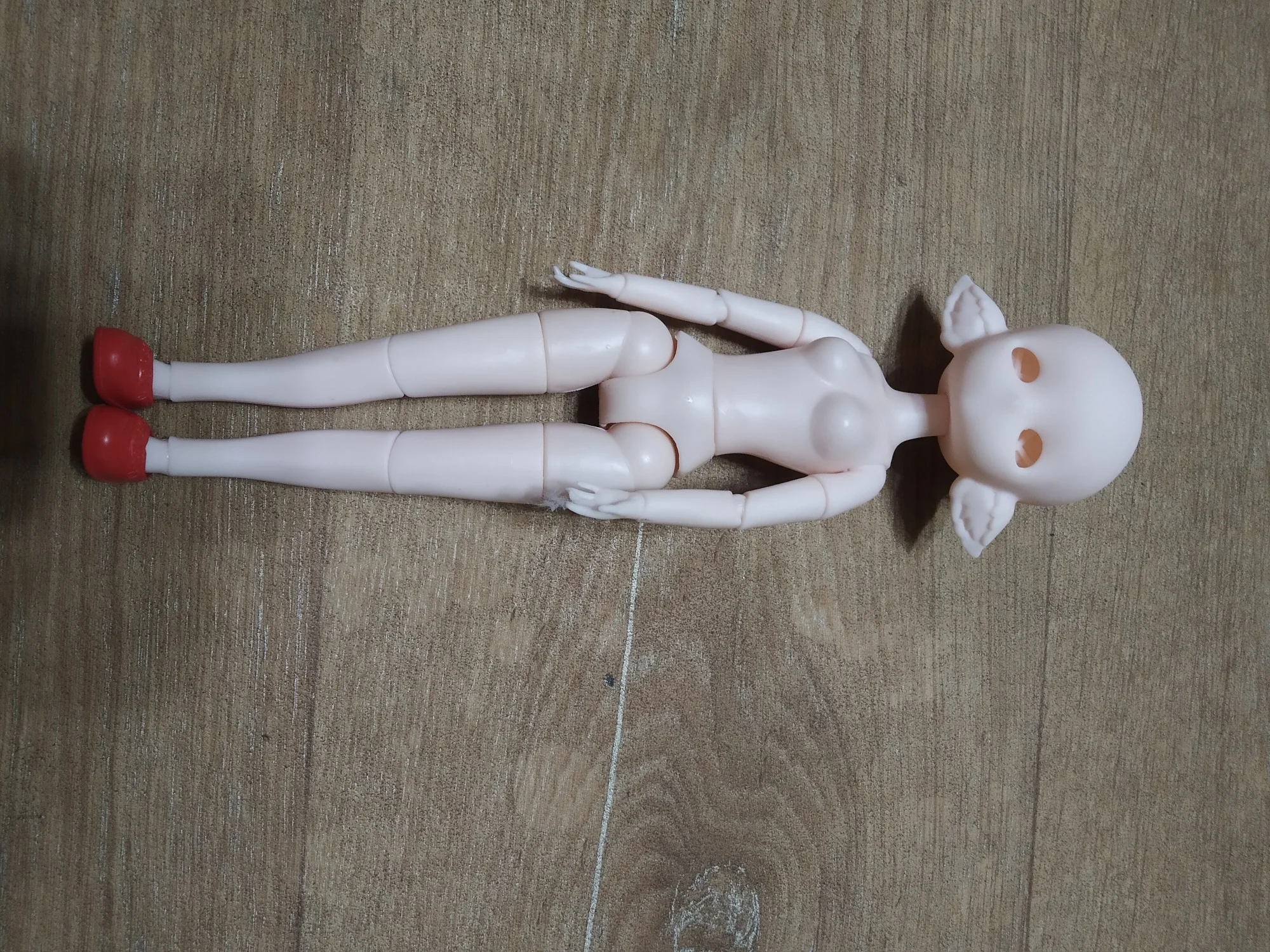 1/7 Bjd Elf Doll Accessories Without Makeup Doll Head 3D Eyes 18 Joints Movable Body Dress Up Accessories Children Toys