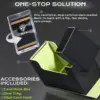 Card Deck Box with Display Window, Fits 200 Double-Sleeved Cards with Dice Tray