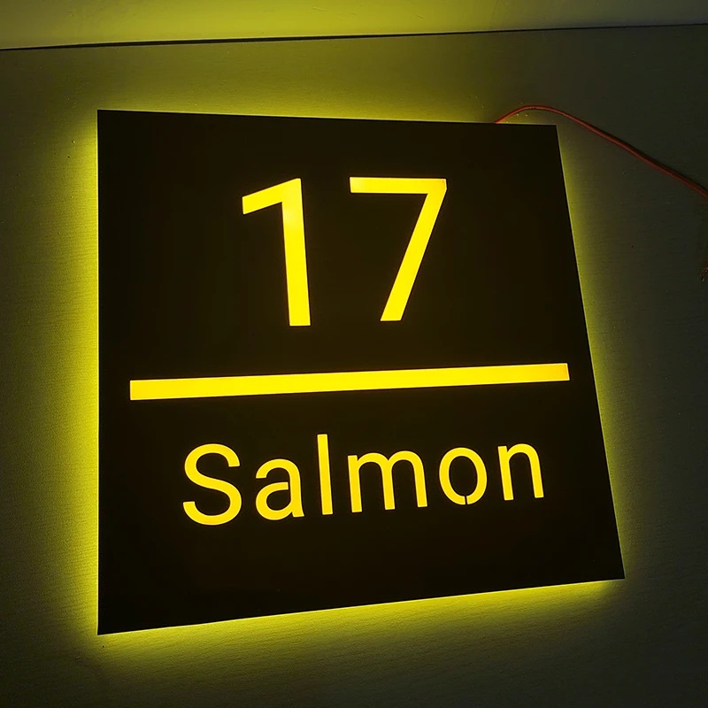 Targa Casa Personalizzata In Acrilico - Per Indirizzo, Nome Strada, Hotel, Moderna E Durevole