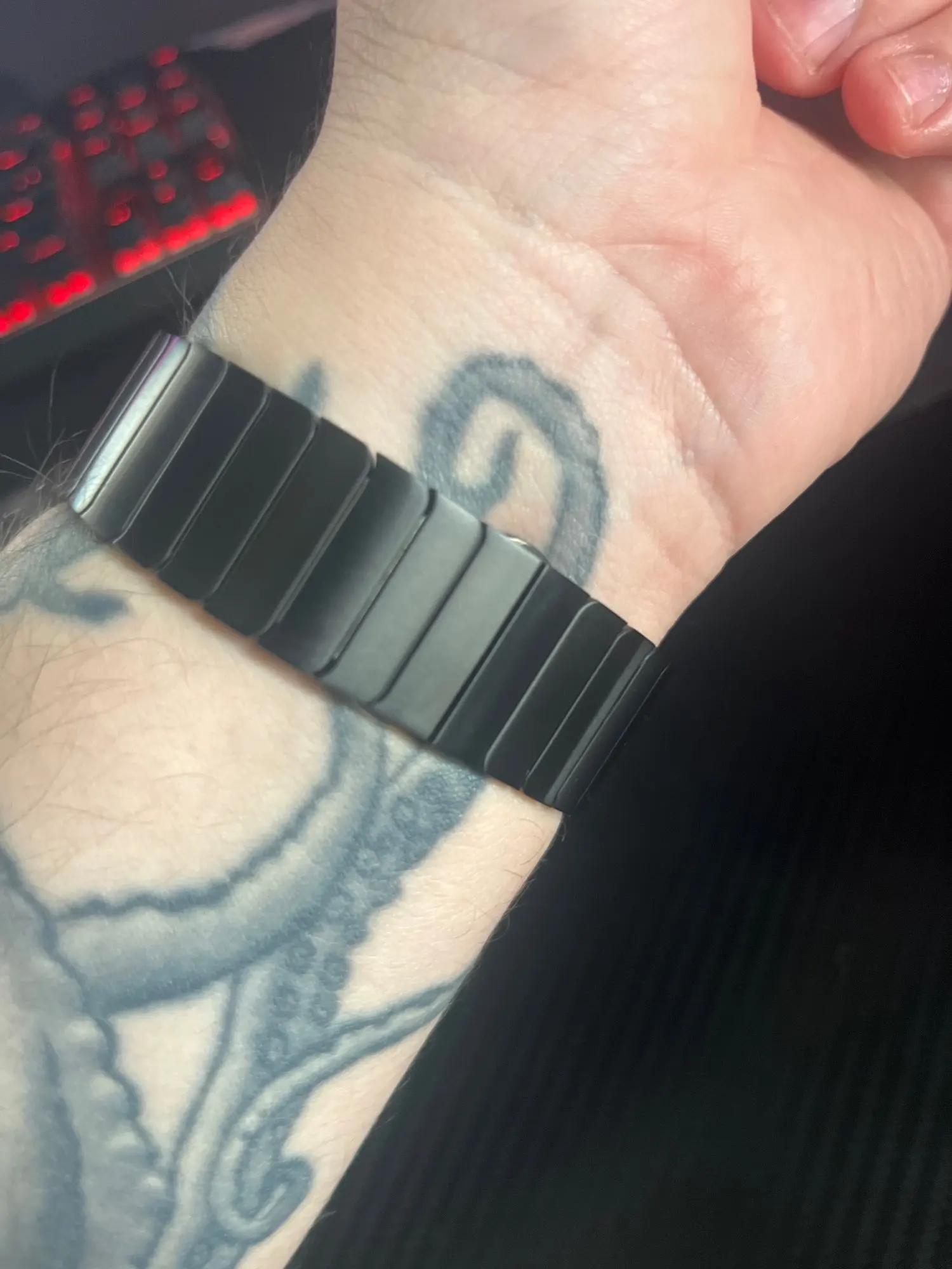 Pulseira de cor de titânio para apple watch ultra 2 49mm 10 46mm 9 8 7 5 4 se 6 loop para iwatch 45mm 41 42 44mm pulseira de aço inoxidável photo review