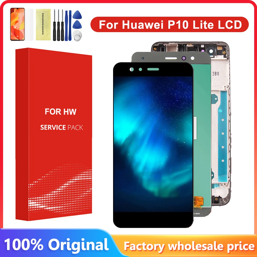 5.2 ''Per Huawei P10 Lite P10Lite Was-Lx2J Was-Lx2 Was-Lx1A Was-L03T Display Lcd Touch Screen Digitizer Assembly Con Cornice
