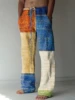 2025 Men's Trousers Summer Pants Beach Pants Drawstring Elastic Waist 3D Print Color Block Geometric Graphic Prints Casual Pants 4