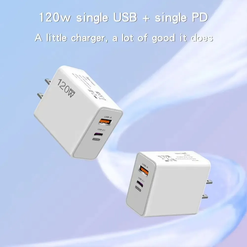 120W 6A Fast USB C PD Charger Quick Charge 3.0 QC3.0 USB Type C Cable Mobile Phone Charger Adapter For iPhone Samsung Xiaomi mi