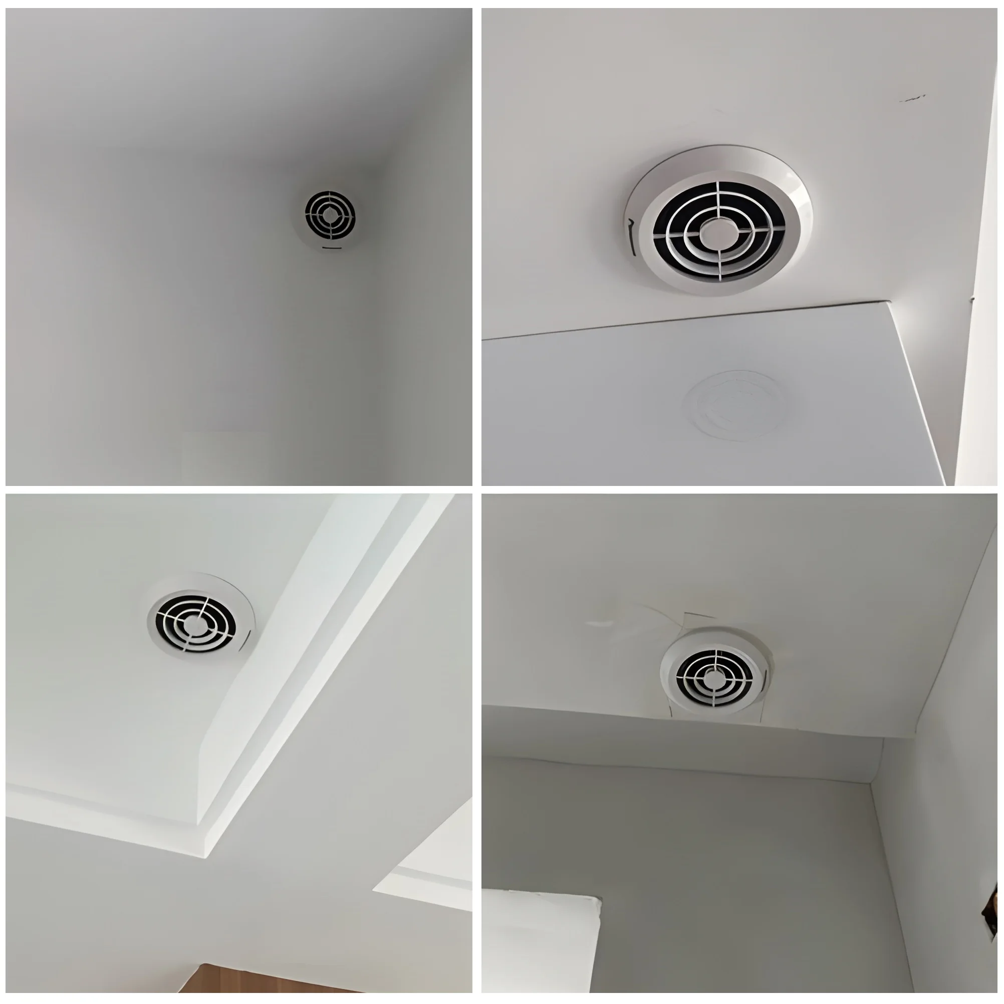 3" 4" Flow Adjustable Plastic Round Air Vent Grill Filter Cover Ventilation Ducting Hose Louver Covers Wall Ceiling Mounted