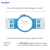 Sewtalent Embroidery Hoops for Barudan QS Sewing and Embroidery Machine Rings Tubular Frames - Image 2
