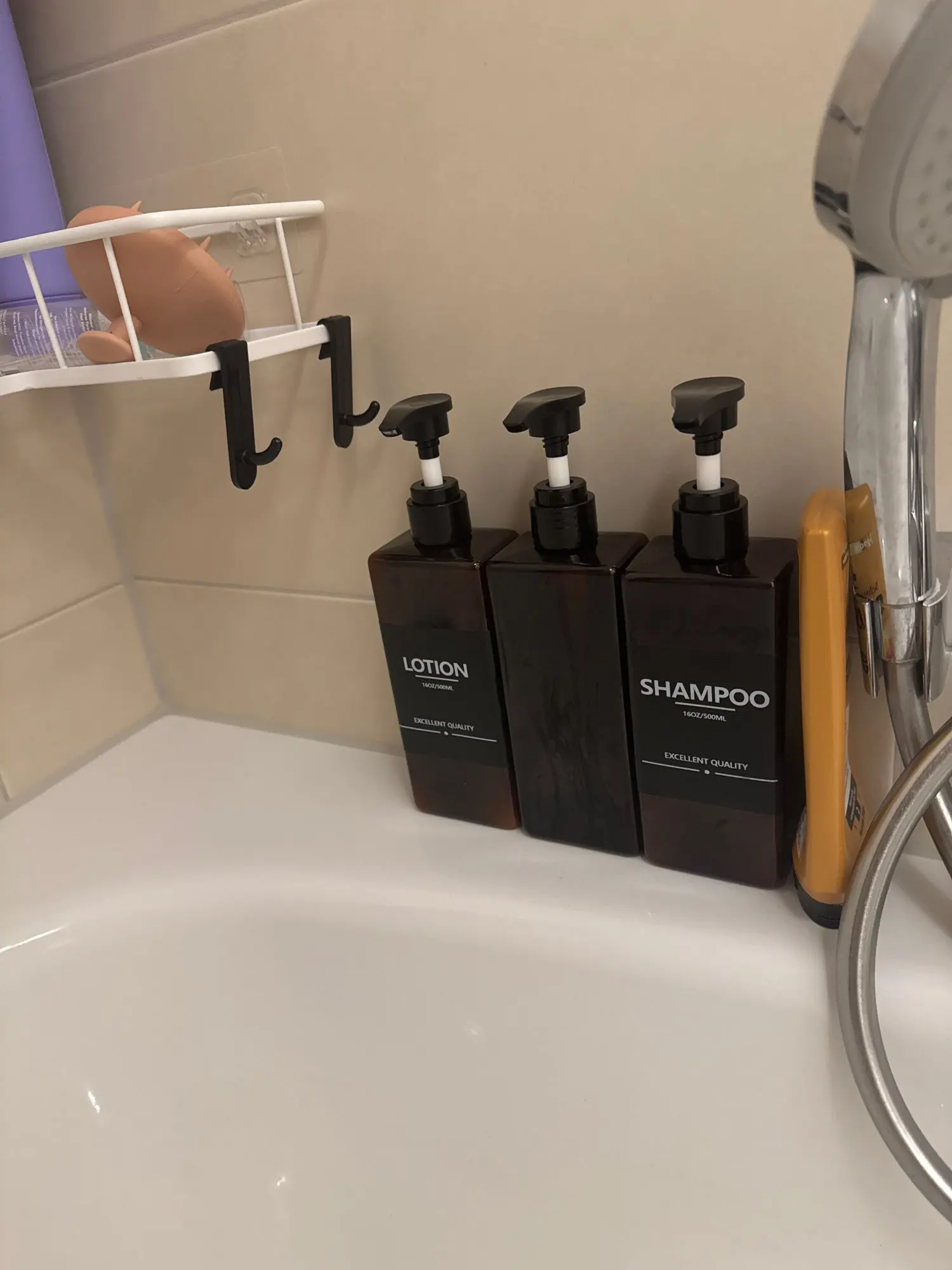 3PCS 500ml Square Soap Dispenser Waterproof Labels Refillable Empty Bottle Hand Soap photo review