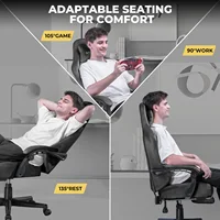 Gtplayer Gaming Chair Fabric with Pocket Spring Cushion, Big and Tall Gaming Chair 350Lbs High Back Computer Chair - Image 5