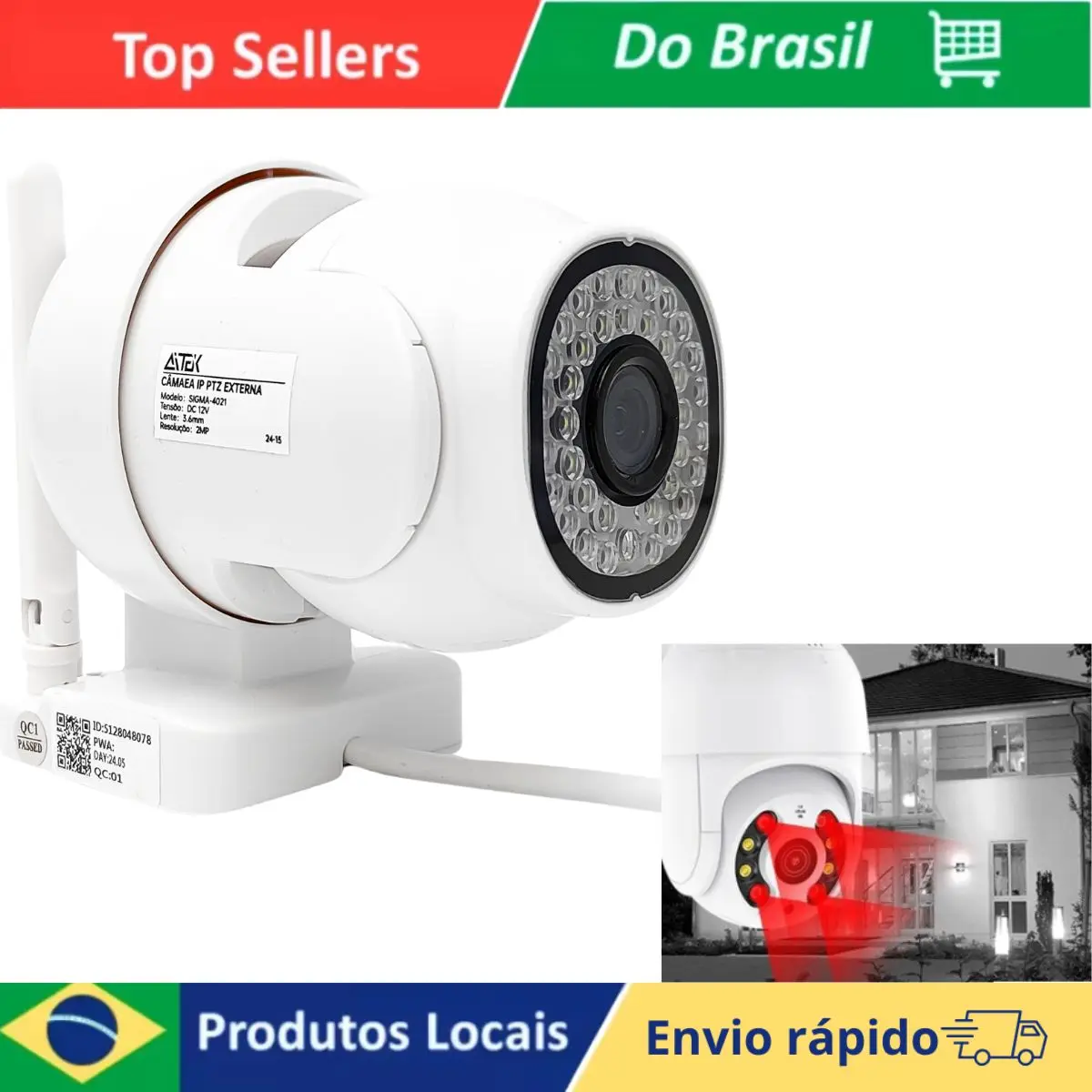 Icsee-Caméra de surveillance IP WiFi HD HD, avec 2 divulguer