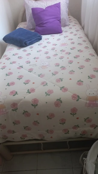 Washed Double Gauze Spring Summer Quilt Queen Grade A Lightweight Comforter Soya Fibre Filling Soft Breathable Summer Blanket photo review