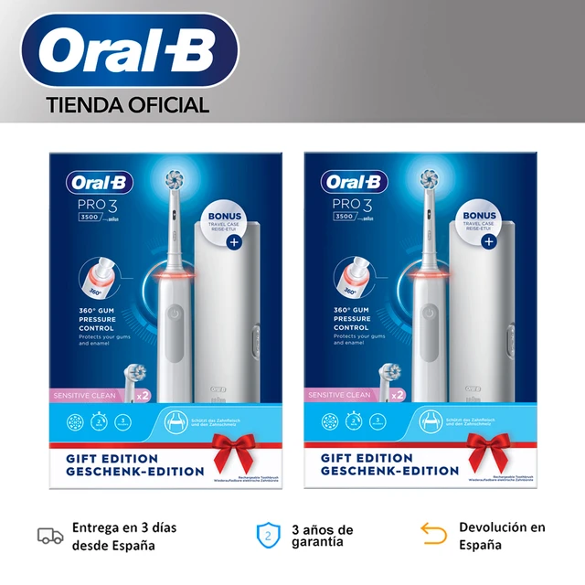 Escova Dentes Elétrica ORAL-B Pro 3 3500 Branca (1 Unidade)