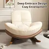 Rocking Chair Balcony Home Technology Cloth Rocking Chair Living Room Leisure Rocking Chair, Modern Rocking 6