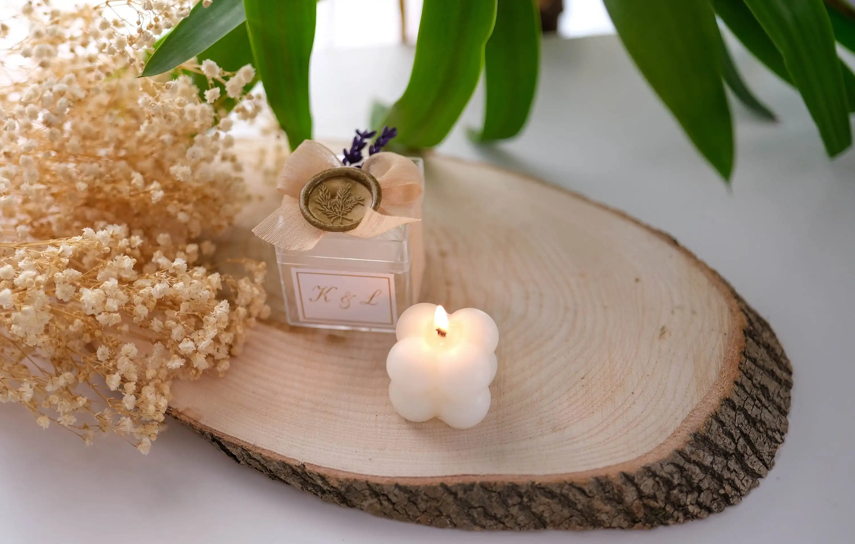 Wedding candle flower gift bag personalized rustic decoration gift marriage christening candle favor for guests 7 Aa3192d4499dd47219a493790dc8a1a84O
